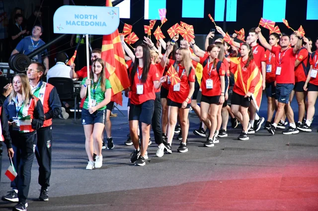 2025 Avrupa Gençlik Olimpik Festivali Muhteşem Bir Açılışla Üsküp'te Başladı