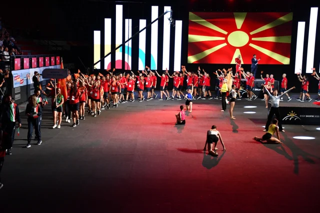 2025 Avrupa Gençlik Olimpik Festivali Muhteşem Bir Açılışla Üsküp'te Başladı