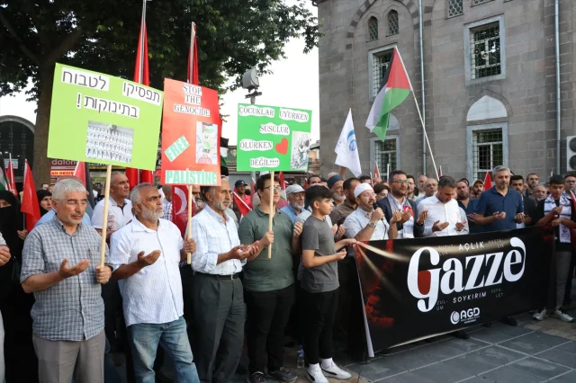 Kayseri'de İsrail'in Filistin'e Yönelik Saldırılarına Tepki