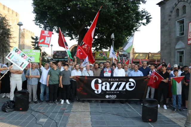 Kayseri'de İsrail'in Filistin'e Yönelik Saldırılarına Tepki