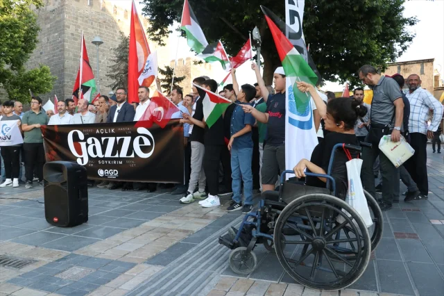 Kayseri'de İsrail'in Filistin'e Yönelik Saldırılarına Tepki