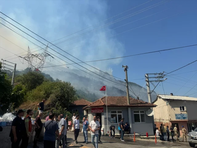 Sakarya'da Orman Yangını Kontrol Altına Alınmaya Çalışılıyor
