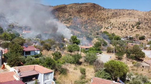 İzmir'de Çıkan Yangın Mahalleye Sıçradı: Kontrol Altında