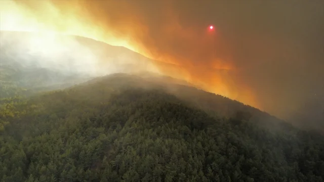 Karabük’te Orman Yangını Söndürme Çabaları Sürüyor