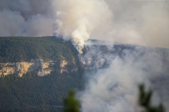 Karabük'te Eş Zamanlı Orman Yangınları Halkı Tedirgin Etti