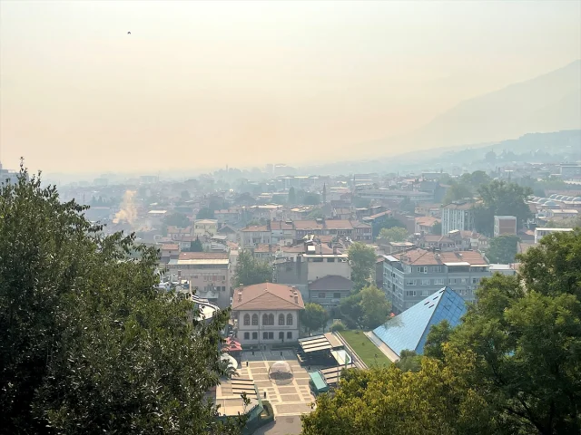 Bilecik Orman Yangını Bursa'yı Duman Altında Bıraktı