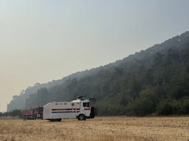 Sakarya'dan Bilecik'e Ulaşan Orman Yangını Savaş Veriyor