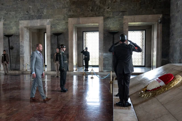 Belçika Savunma Bakanı Francken'in Anıtkabir Ziyareti