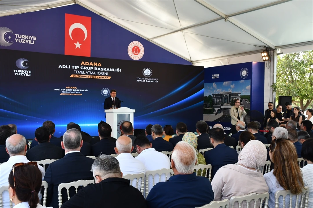 Adalet Bakanı Tunç Adana'da Yeni Adli Tıp Binasının Temel Atma Törenine Katıldı