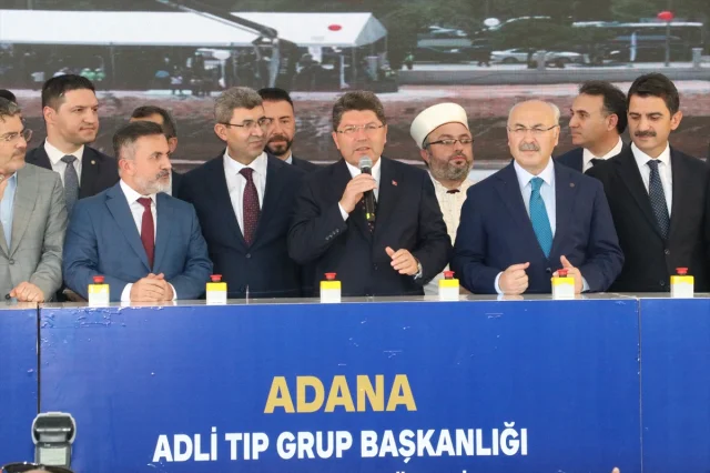 Adalet Bakanı Tunç Adana'da Yeni Adli Tıp Binasının Temel Atma Törenine Katıldı