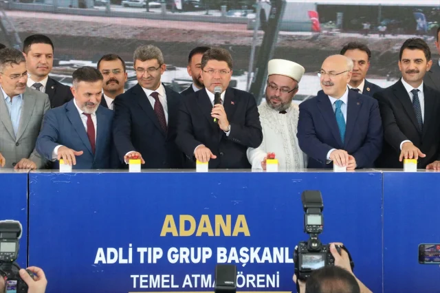 Adalet Bakanı Tunç Adana'da Yeni Adli Tıp Binasının Temel Atma Törenine Katıldı
