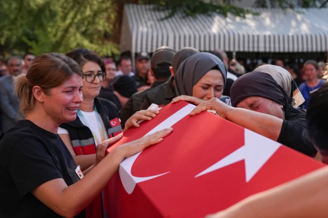Denizli'de Orman Şehitleri İçin Hüzünlü Veda