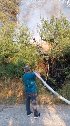 Mudurnu'daki Orman Yangını Söndürülmek İçin Hummalı Çalışmayla Karşı Karşıya