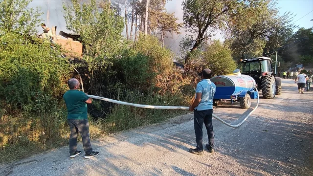 Mudurnu'daki Orman Yangını Söndürülmek İçin Hummalı Çalışmayla Karşı Karşıya