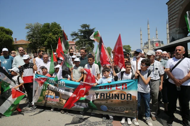 Edirne'deki Çocuklar Gazze İçin Toplandı