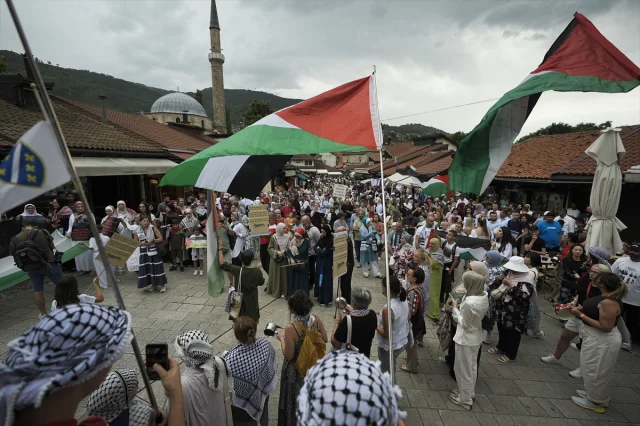 Saraybosna Halkı Gazze İçin Yürüdü