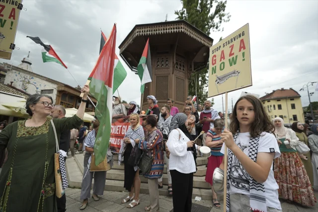Saraybosna Halkı Gazze İçin Yürüdü
