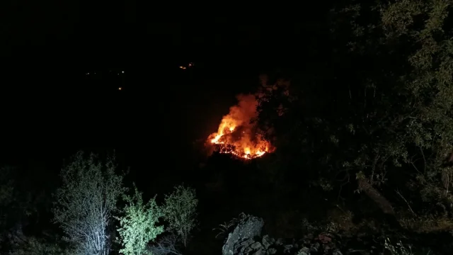 Elazığ'daki Örtü Yangınına Karşı Zorlu Mücadele