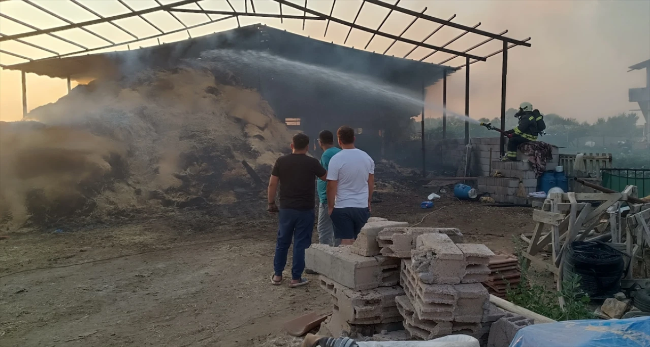 Konya'da Ahır ve Samanlıkta Çıkan Yangın Paniğe Yol Açtı