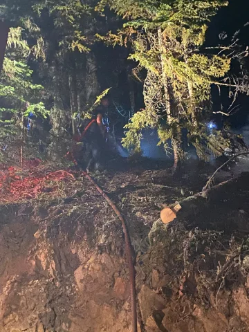 Gümüşhane'deki Orman Yangını Büyümeden Kontrol Altına Alındı