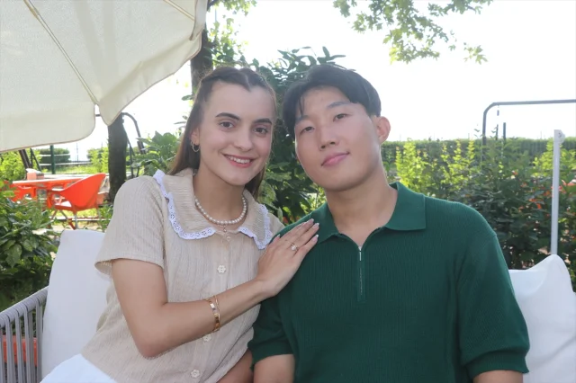 Güney Koreli Can Kim ile Rizeli Melisa'nın Aşkı Kültürleri Buluşturdu