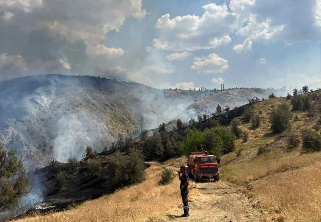 Sivas Akıncılar'da Korkutan Yangın Felaketi