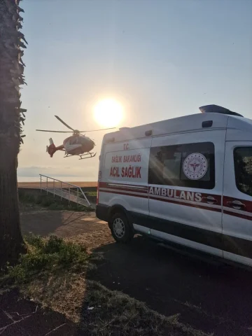 Trabzon Yaylasında Rahatsızlanan Kadın Ambulans Helikopter ile Kurtarıldı