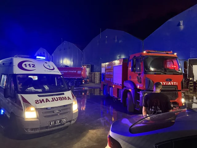 Düzce'de Otomotiv Fabrikasındaki Yangın Korkuttu