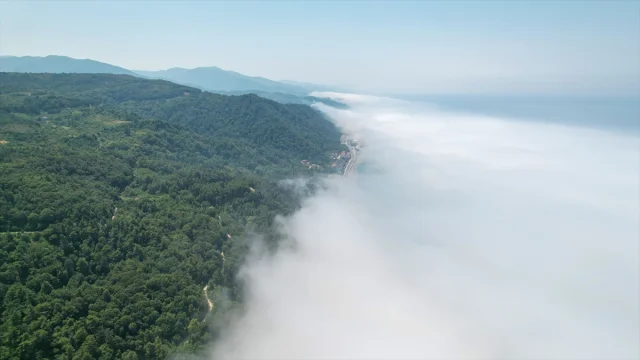 Sis Kastamonu'da Eşsiz Bir Manzara Yarattı