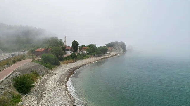 Sis Kastamonu'da Eşsiz Bir Manzara Yarattı