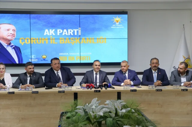 Bakan Kacır Çorum'da İleri Teknoloji ve Yerli Üretim Vurgusu Yaptı