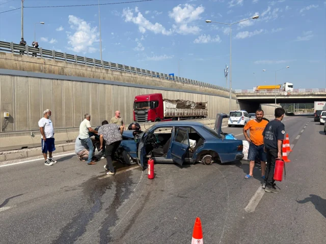 Samsun'da Trafik Kazası Görgü Tanıklarını Şoke Etti 5 Yaralı Var