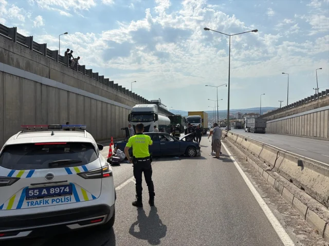 Samsun'da Trafik Kazası Görgü Tanıklarını Şoke Etti 5 Yaralı Var