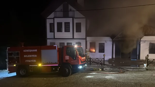 Gümüşhane’de Butik Otelde Çıkan Yangın Panik Yarattı