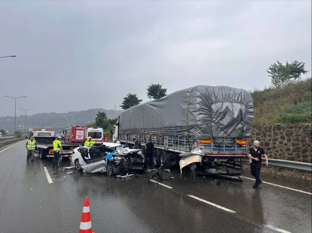 Ordu'daki Trafik Kazasında Can Kaybı ve Yaralanmalar