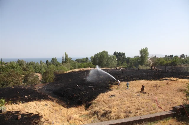 Bitlis'te Tarihi Mezarlıkta Çıkan Yangın Kontrol Altına Alındı