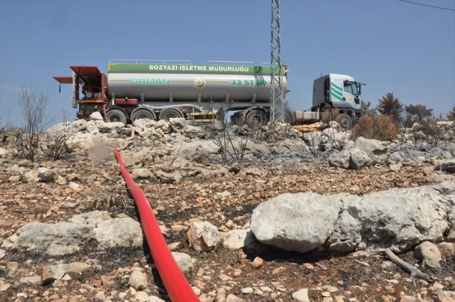Mersin'de Orman Yangınına Müdahale Stratejisi: Bahçe Havuzları Su ile Yeniden Doldu