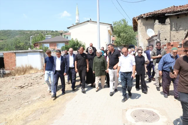 Tuğba Işık Ercan'dan Bursa'da Yangın Bölgesine Ziyaret