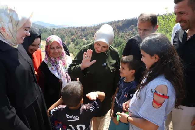 Tuğba Işık Ercan'dan Bursa'da Yangın Bölgesine Ziyaret