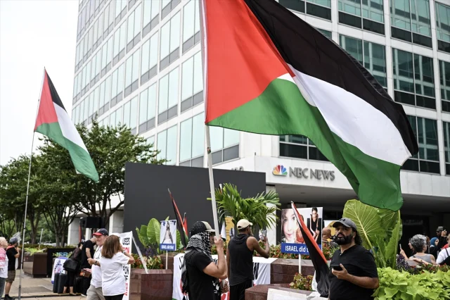 Washington'daki Gösteride Medyanın Gazze'ye Yönelik Haberleri Eleştirildi