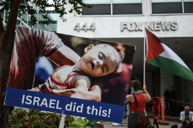 Washington'daki Gösteride Medyanın Gazze'ye Yönelik Haberleri Eleştirildi