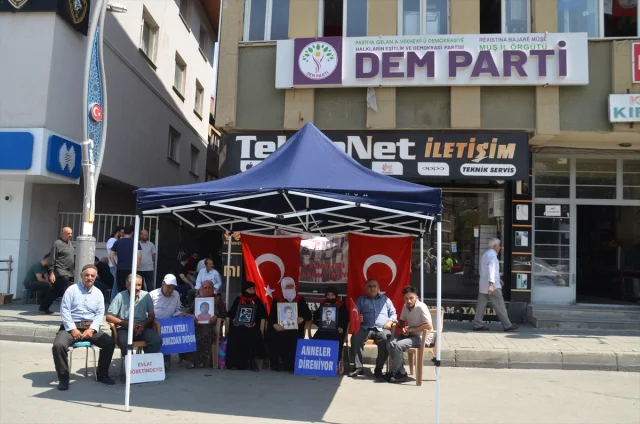 Muşlu Ailelerin Evlat Nöbeti Hüzünle Devam Ediyor