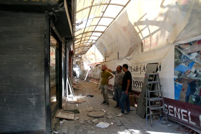 Hatay Uzun Çarşı'da Restorasyon Çalışmaları Tüm Hızıyla Devam Ediyor