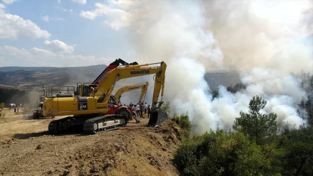 Karabük'te Yeniden Başlayan Orman Yangınına Müdahale Genişletiliyor