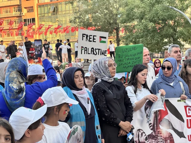 Siirt Halkı Gazze İçin Adalet Yürüyüşünde Buluştu