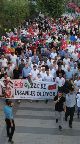 Siirt Halkı Gazze İçin Adalet Yürüyüşünde Buluştu