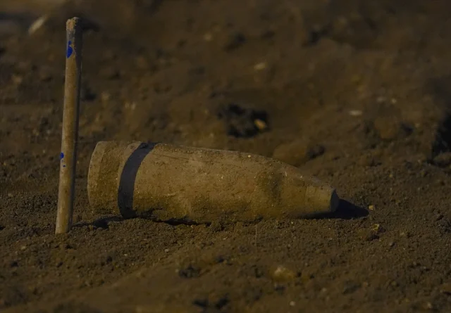 Erzurum'da Peyzaj Çalışmasında 150 Yıllık Savaş Kalıntıları...