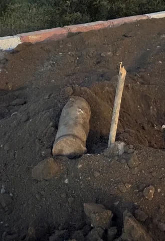 Erzurum'da Peyzaj Çalışmasında 150 Yıllık Savaş Kalıntıları Ortaya Çıktı