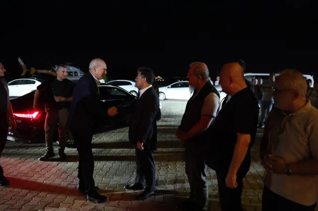 Kurtulmuş'tan Çanakkale'deki Yangın Merkezine Ziyaret