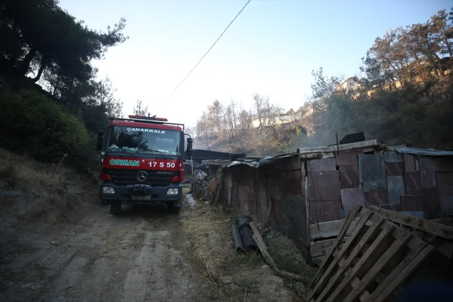 Çanakkale'deki Yangın Söndürme Çalışmaları Aralıksız Devam E...